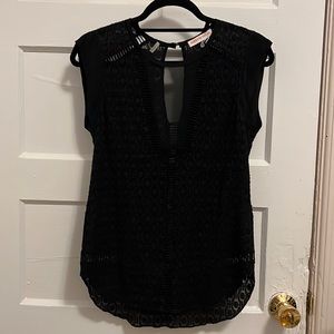 Rebecca Taylor sleeveless sheer tunic
